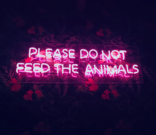 Please Do Not Feed the Animals - Art Print