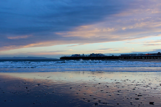 Santa Cruz Wharf, California - Art Print